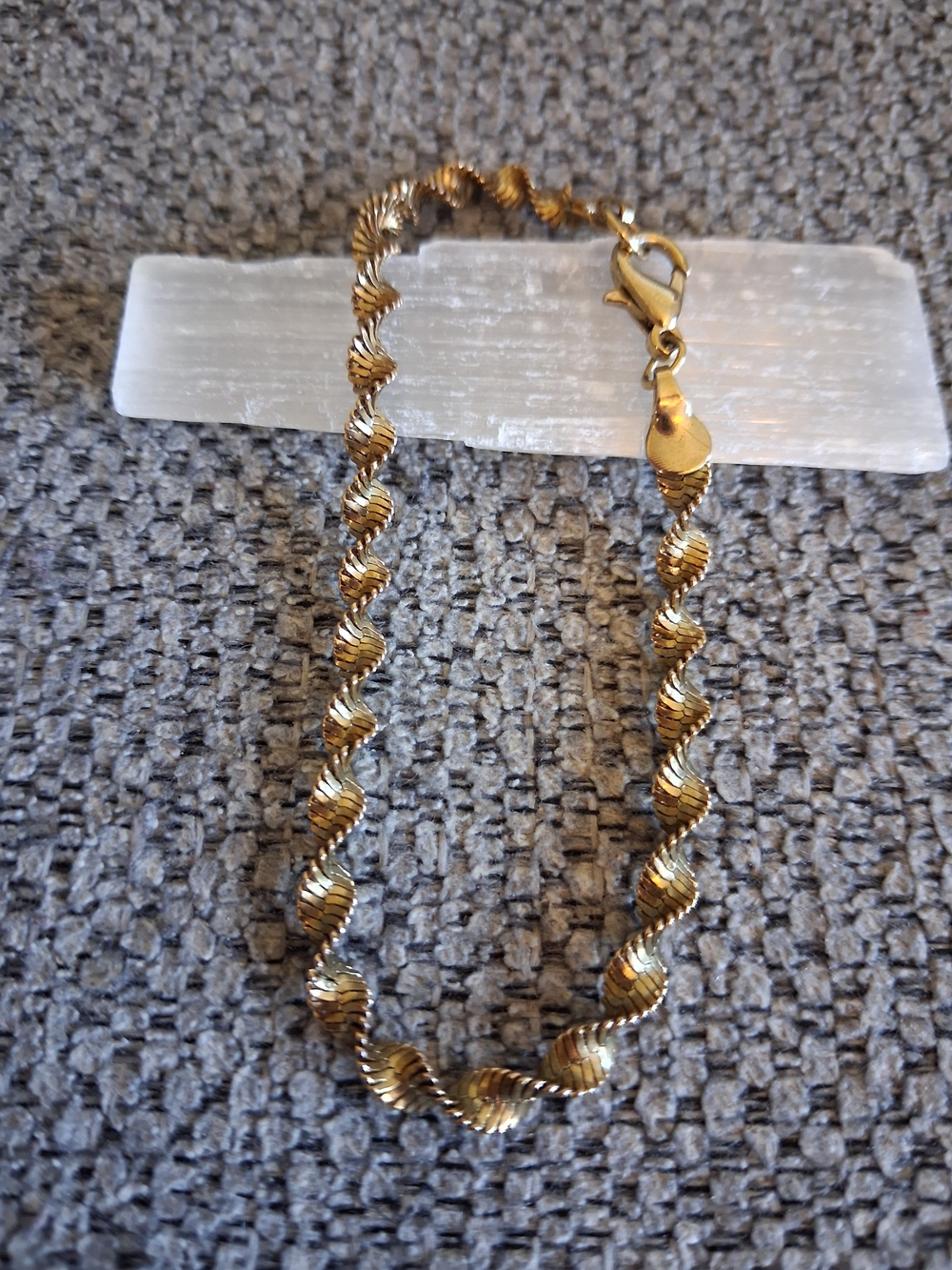 Gold-Tone Spiral Link Bracelet - Women Jewelry